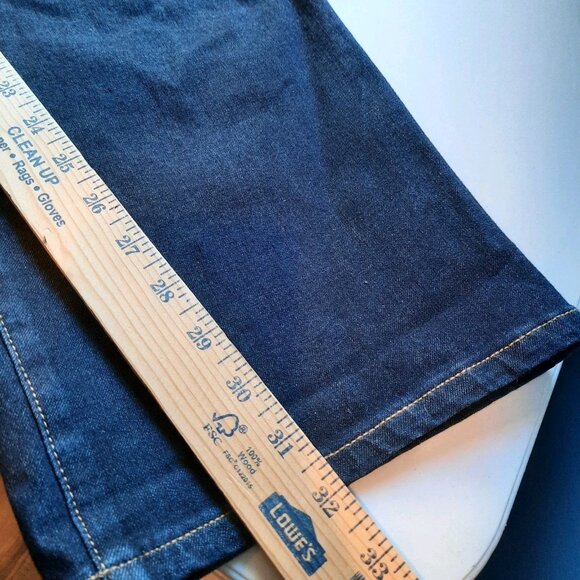 Liverpool Jeans Womens 24W Straight‎ Hugger Shaping Mid Rise Dark Wash Stretch - Picture 13 of 14